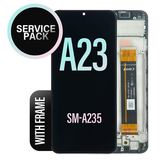 LCD Touch Screen Assembly with Frame Service Pack for Galaxy A23 A235 4G