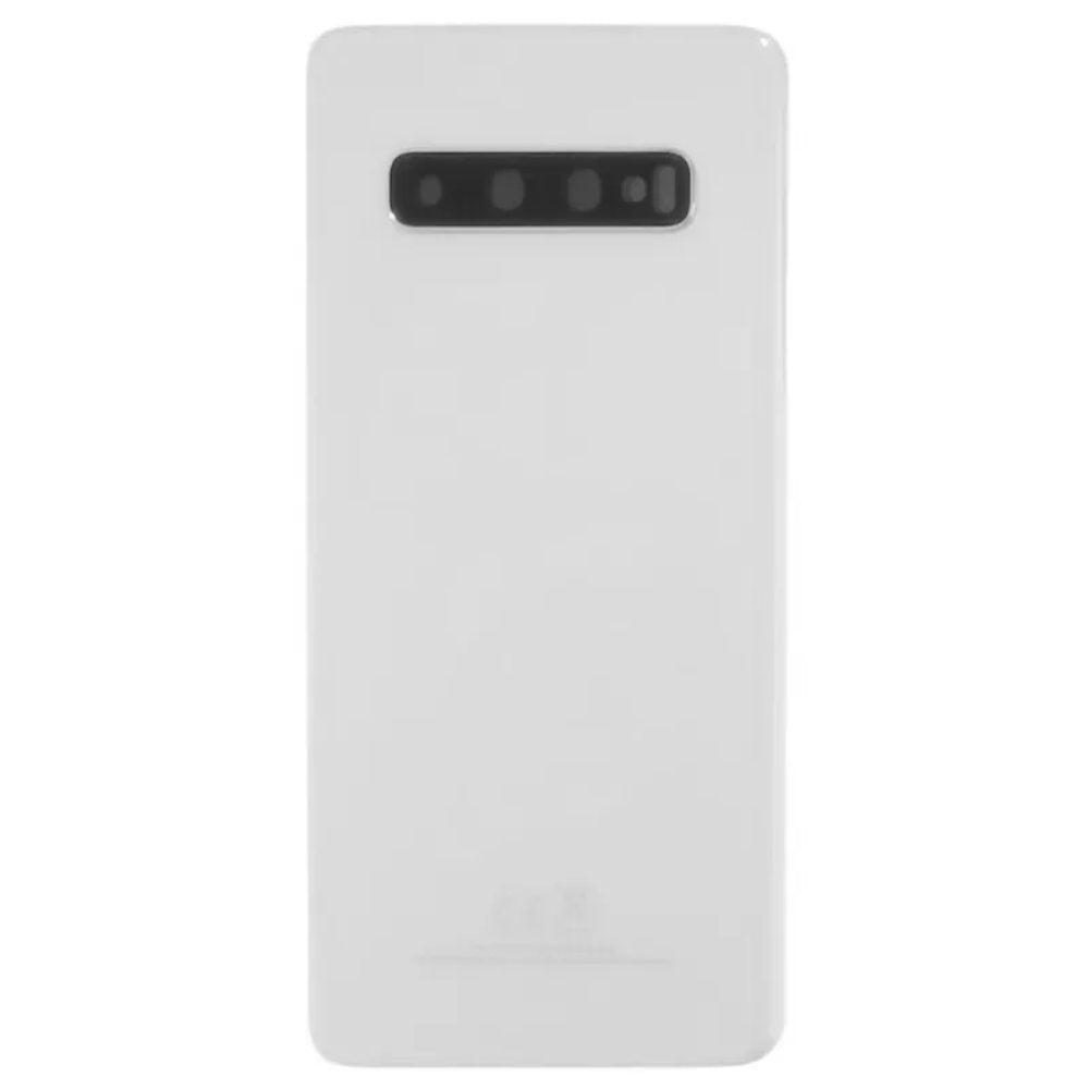 Back Battery Cover Glass Replacement With Camera Lens For Galaxy S10 G973 -  Prism White