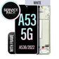 LCD Digitizer Screen Assembly with Frame Service Pack for Galaxy A53 5G 2022 A536- White