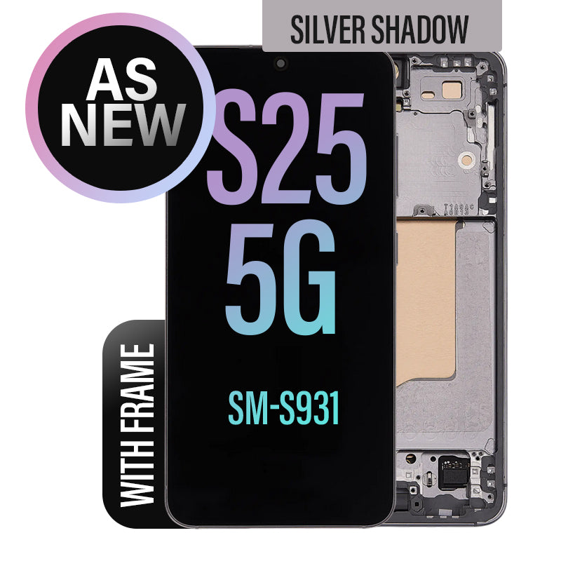 LCD Touch Screen Assembly witrh Frame For Galaxy S25 5G - Silver Shadow (As New)