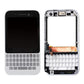 LCD Screen Digitizer with Frame for Blackberry Q5-White