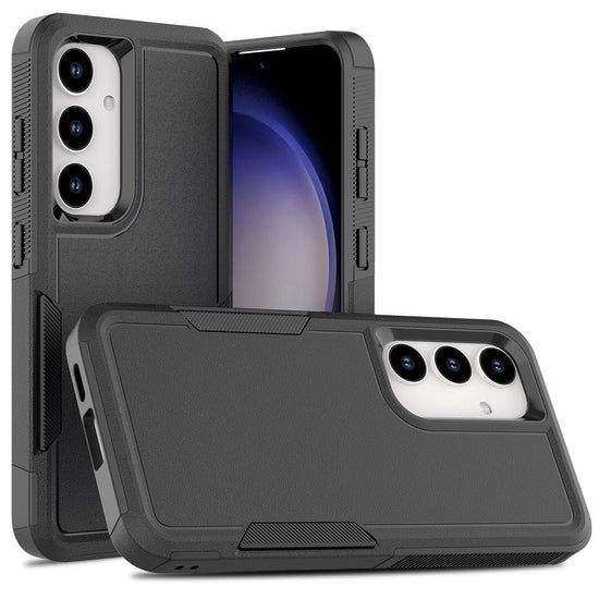 Shockproof Commuter Case Cover for Galaxy S25 FE- Black