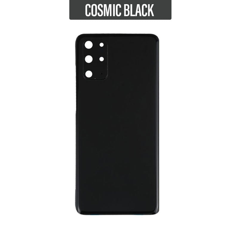Back Battery Cover Glass With Camera Lens For Galaxy S20 Plus/ S20 Plus 5G - Black