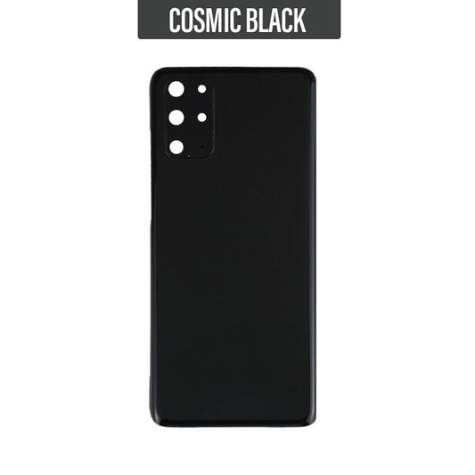Back Battery Cover Glass With Camera Lens For Galaxy S20 Plus/ S20 Plus 5G - Black