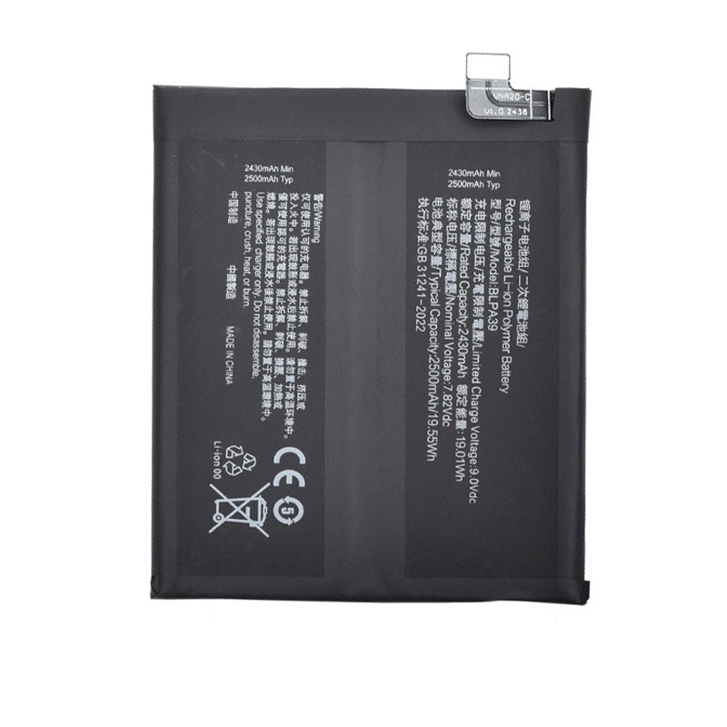 Battery Replacement BLPA39 for Oppo Find X7