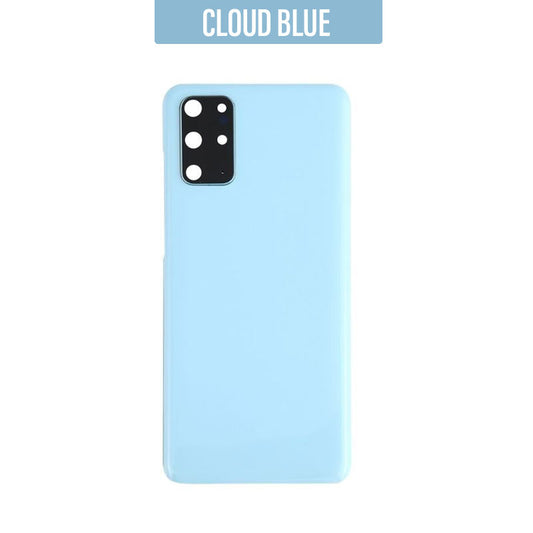 Back Battery Cover Glass With Camera Lens For Galaxy S20 Plus/ S20 Plus 5G - Blue
