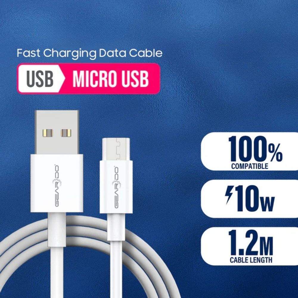 Premium USB to Micro USB Charging Data Cable 1.2m 10W