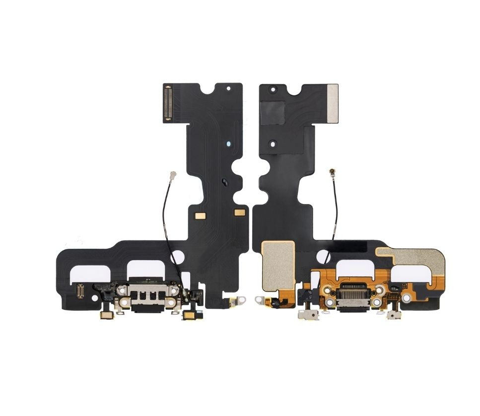 Charging Port Flex Cable with Micrphone For iPhone 7 - Black
