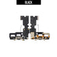 Charging Port Flex Cable with Micrphone For iPhone 7 - Black