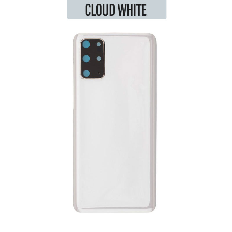 Back Battery Cover Glass With Camera Lens For Galaxy S20 Plus/ S20 Plus 5G - Cloud White