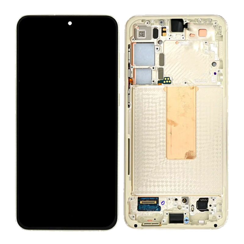 LCD Digitizer Screen Assembly with Frame Service Pack Replacement for Galaxy S23 Plus S916 - Cream