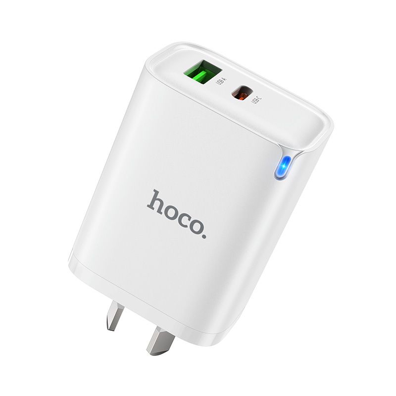 Hoco 45W Fast Charging Wall Charger Adaptor USB-C + USB-A DNU4