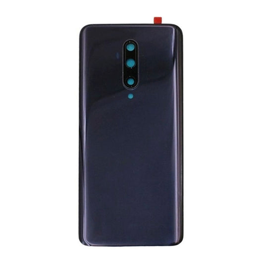 Back Glass Cover with Camera Lens Replacement for OnePlus 7T Pro - Black