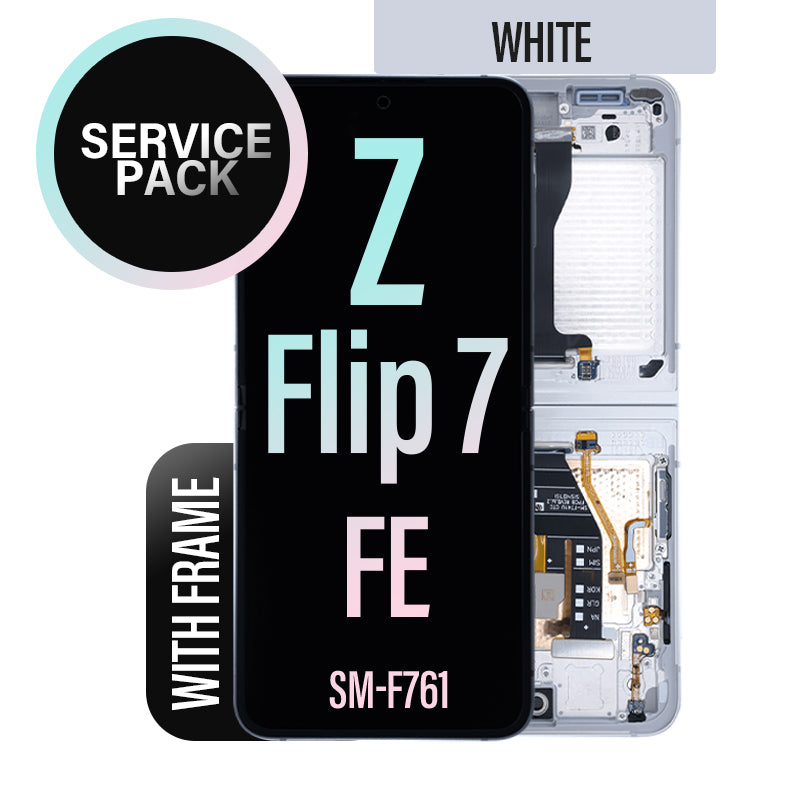 LCD Touch Screen Assembly For Galaxy Z Flip7 FE 5G - White