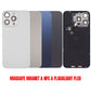 Back Glass Cover For iPhone 15 Pro (With Camera Frame and Wireless Charging Flex)