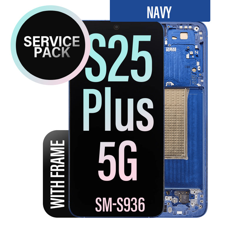 LCD Touch Screen Replacement With Frame For Galaxy S25 Plus 5G - Navy