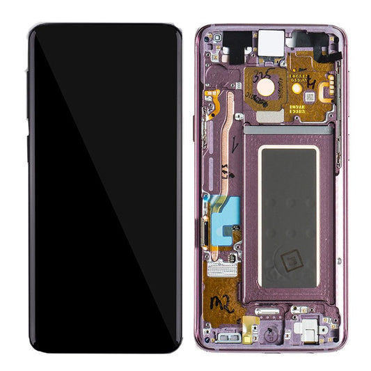 LCD Digitizer Screen Assembly With Frame Service Pack for Galaxy S9 G960 - Lilac Purple