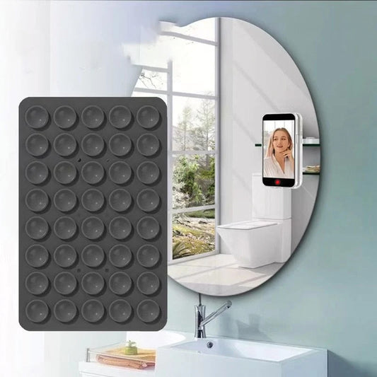 Silicone Suction Cup Phone Holder - Black