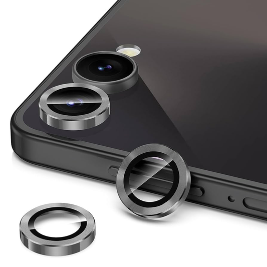 Galaxy Z Flip 7 Aluminum Alloy Camera Lens Cover Protector-Black