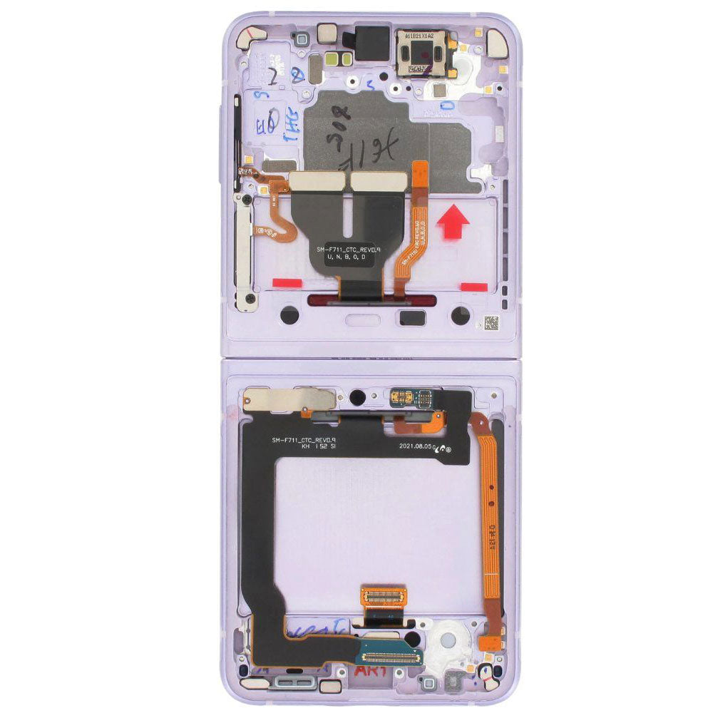 Complete LCD Touch Screen Assembly For Galaxy Z Flip3 5G - Lavender