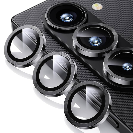 Galaxy Z Fold 7 Aluminum Alloy Camera Lens Cover Protector-Black