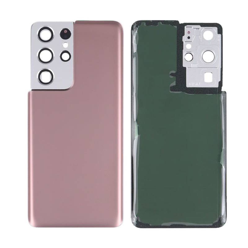 Battery Back Cover with Camera Lens For Galaxy S21 Ultra G998 - Phantom Brown