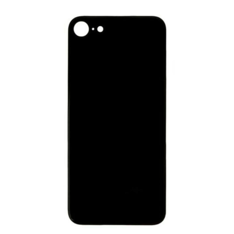 Back Glass Cover (Big Camera Hole) For iPhone 8 - Black