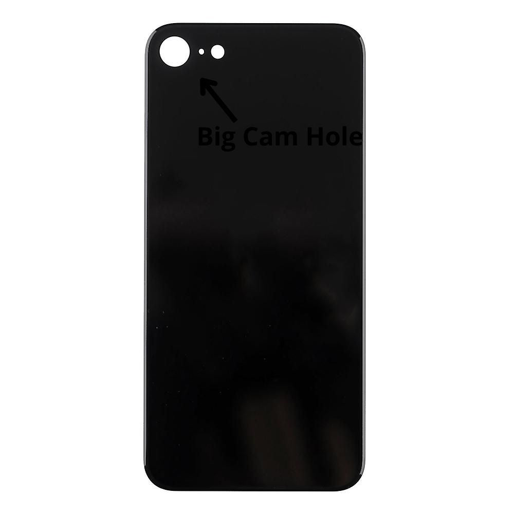 Back Glass Cover For iPhone SE 2020  (Big Camera Hole) - Black