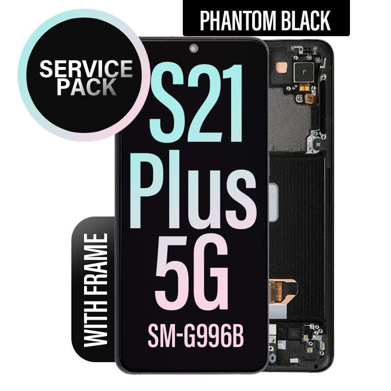 LCD Digitizer Screen Assembly with Frame Service Pack Replacement for Galaxy S21 Plus 5G G996 -  Phantom Black