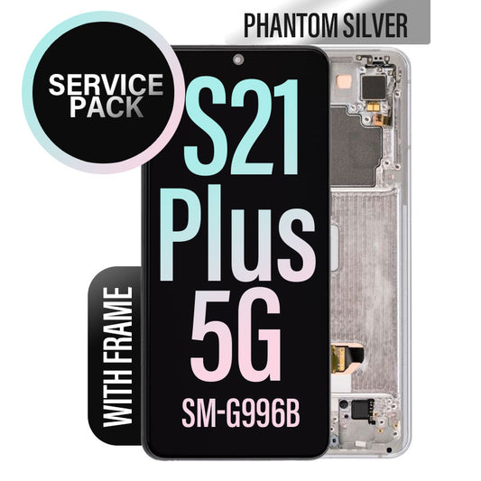 LCD Digitizer Screen Assembly with Frame Service Pack Replacement for Galaxy S21 Plus 5G G996 -  Phantom Silver