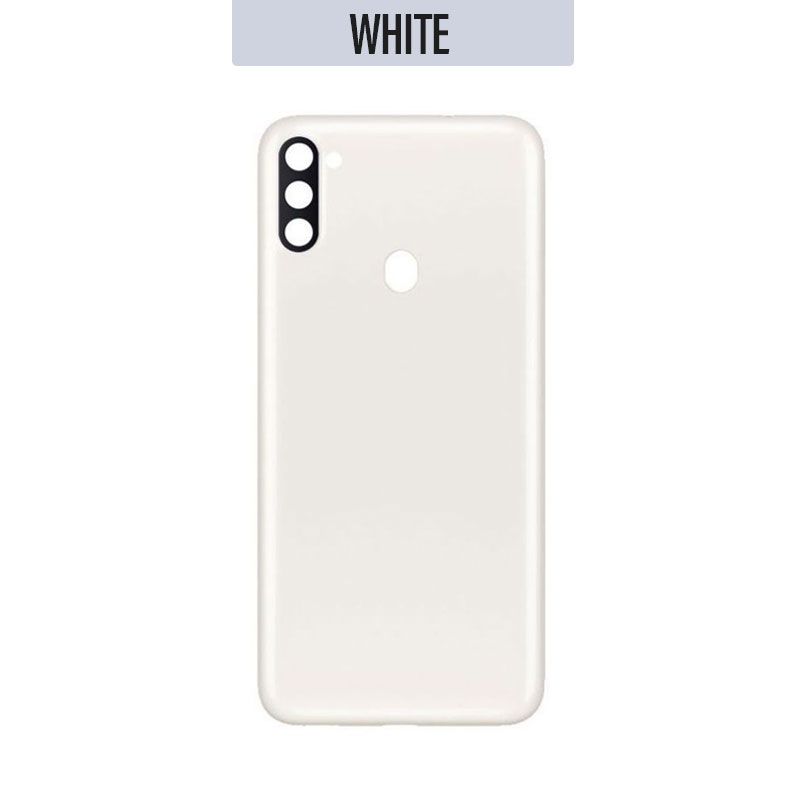 Back Cover with Camera Lens Replacement for Galaxy A11 2020 A115 - White