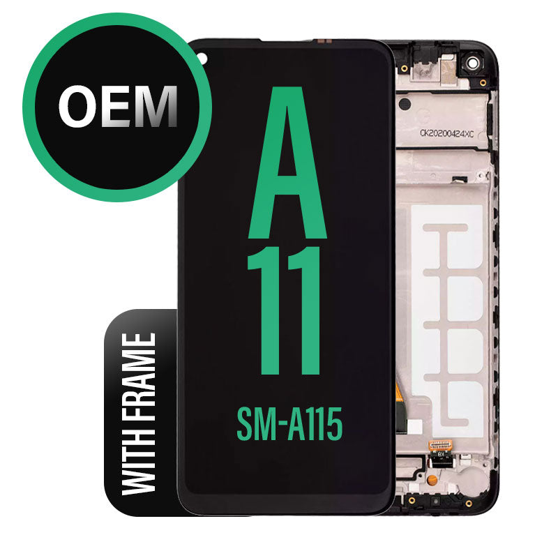 LCD Touch Screen Assembly with Frame Compatible For Galaxy A11 2020 A115