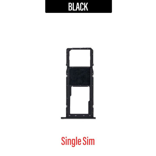 Single Sim Tray Replacement for Galaxy A11 2020 A115- Black