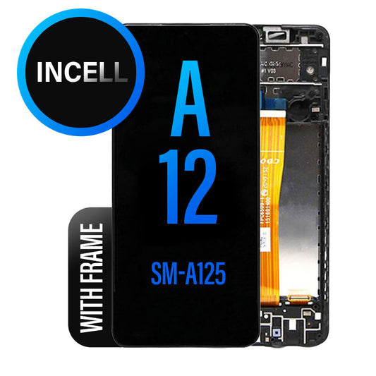 Incell LCD Touch Screen Assembly with Frame For Galaxy A12 125