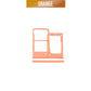 Sim/ Memory card Tray for Galaxy A20E 2019 A202