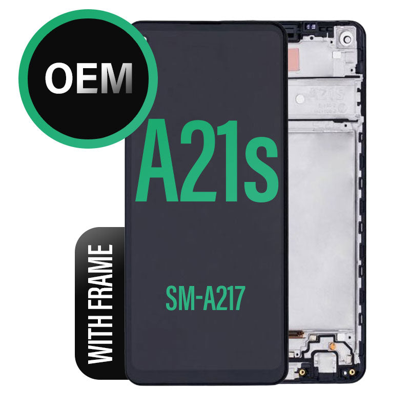 OEM LCD Digitizer Screen Assembly With Frame for Galaxy A21s 2020 A217