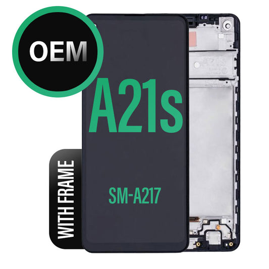 OEM LCD Digitizer Screen Assembly With Frame for Galaxy A21s 2020 A217