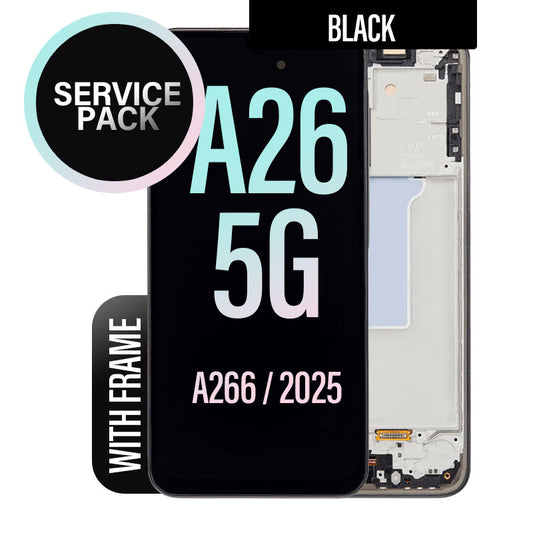 LCD Digitizer Screen Assembly Service Pack for Galaxy A26 5G - Black