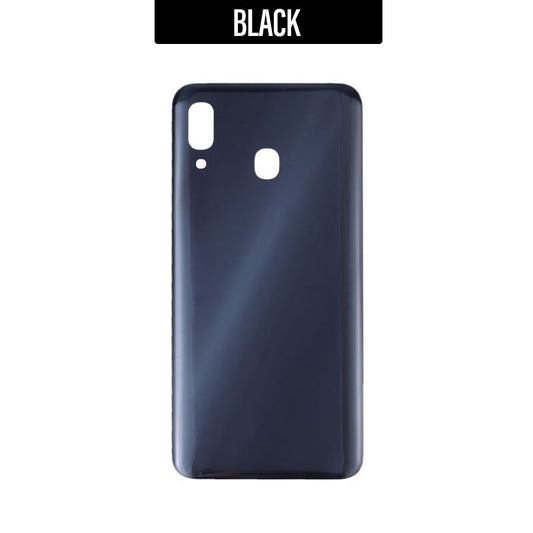 Back Battery Cover Replacement for Galaxy A30 2019 A305- Black