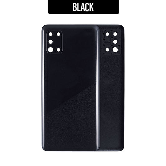 Back Battery Cover Glass Replacement for Galaxy A31 2020 A315- Black