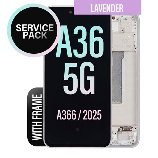 LCD Digitizer Screen Assembly Service Pack for Galaxy A36 5G - Lavender