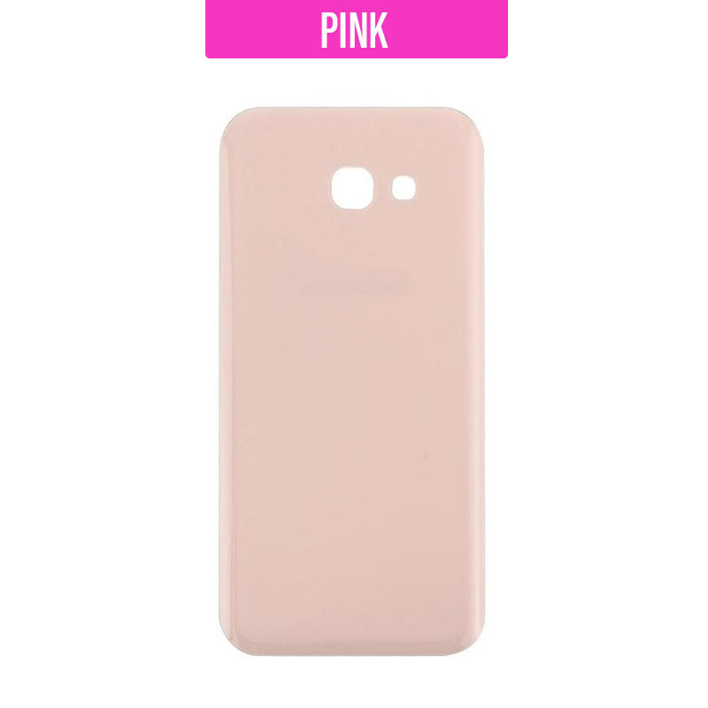 Back Battery Cover Glass Replacement for Galaxy A5 2017 A520 - Pink