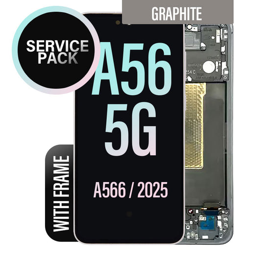 LCD Digitizer Screen Assembly with Frame Service Pack Galaxy A56 5G - Olive