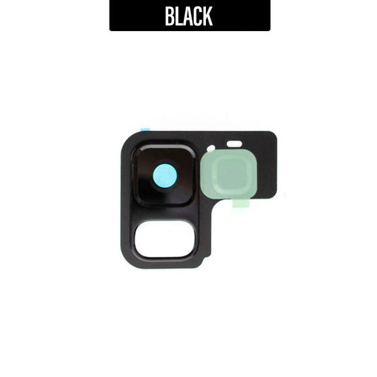 Camera Lens with Metal Frame Replacement for Galaxy A8 2018 A530- Black