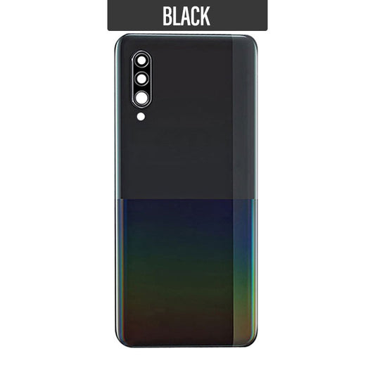 Back Battery Cover Glass With Camera Lens for Galaxy A90 5G N908N- Black