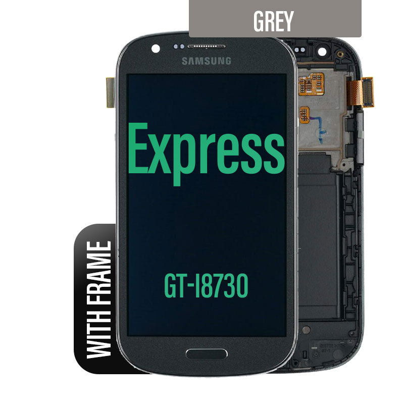 LCD Touch Screen Assembly With frame For Galaxy Express - Grey