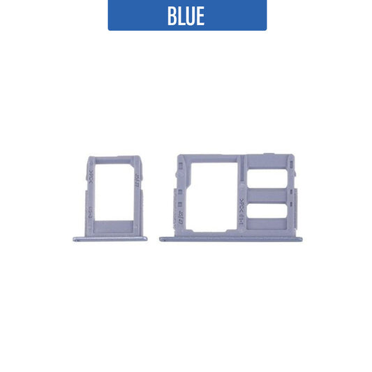 Sim / Memory Card Tray For Galaxy J5 Pro/ J7 Pro - Blue