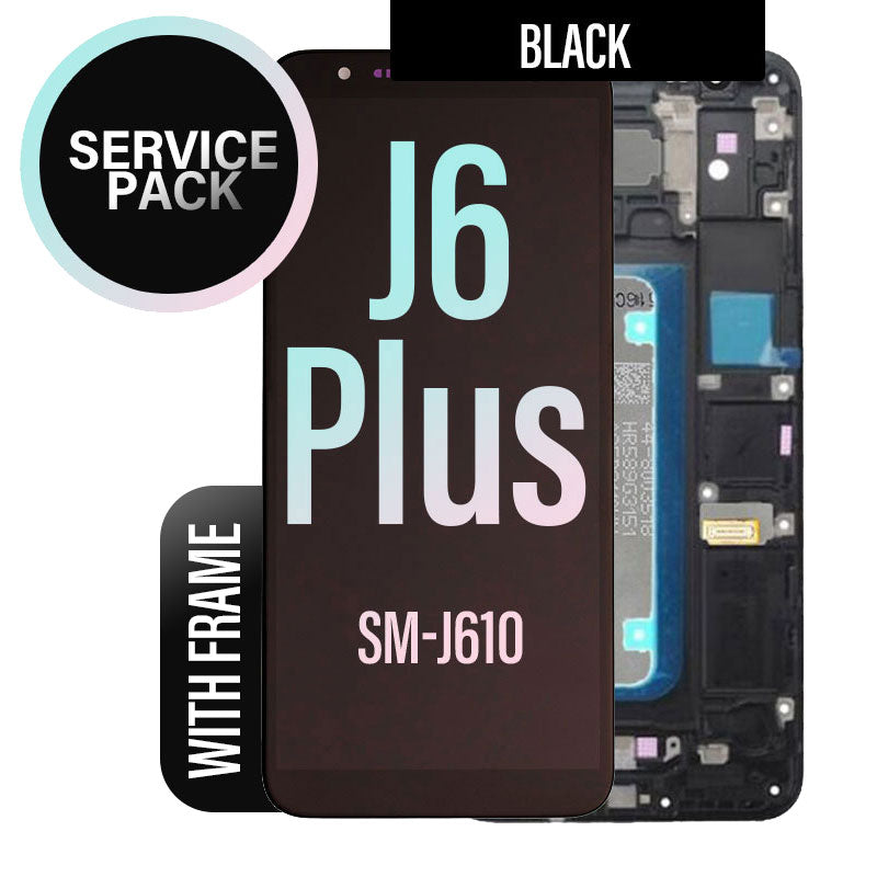 LCD Touch Screen Assembly with Frame For Galaxy J6 Plus (J610)