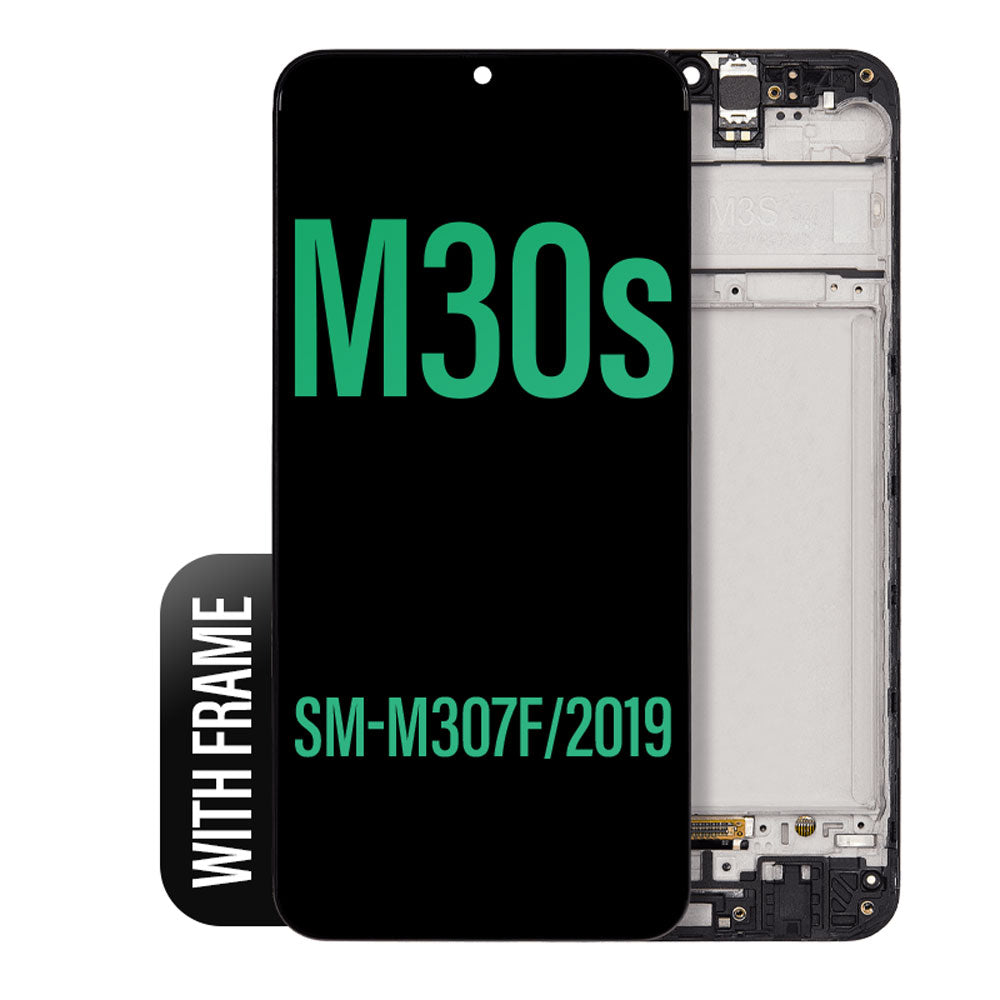 LCD Touch Screen Assembly with Frame For Galaxy M30s