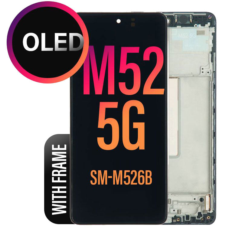 OLED LCD Screen Touch Assembly with Frame For Galaxy M52 5G